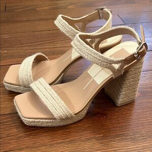 Dolce Vita Arnela Heeled Platform Sandals Size 7.5